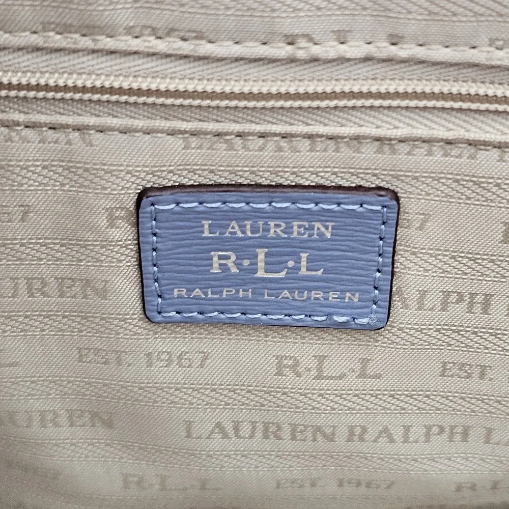 Ralph‎ Lauren Newbury Halee-tt3-med Blue Mist Medium Tote Bag Purse NWOB!